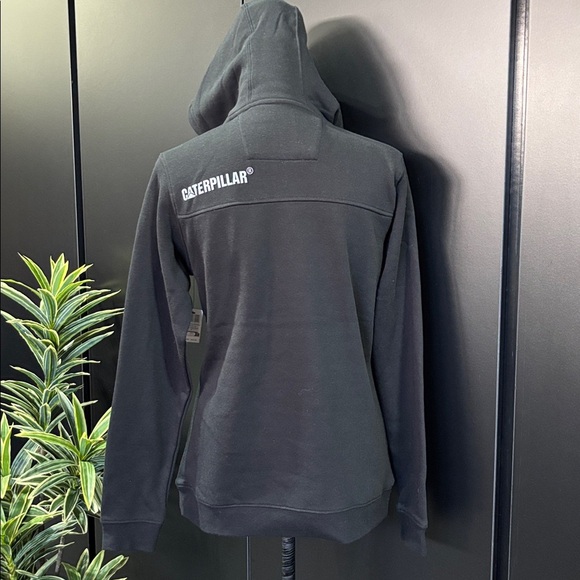 CAT H2O Water Resistant pullover hoodie,pouch pocket reflective,fleece lined - Picture 3 of 13